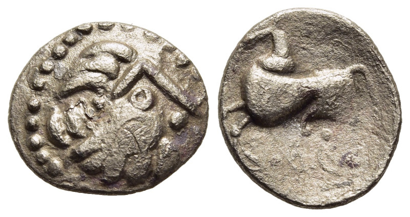 CELTIC COINAGE. Middle Danube (2nd-1st centuries BC). Drachm. 'Kapostaler Kleing...