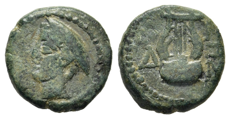 THRACE. Sestos. AE (Late 2nd century BC).

Obv: Head of Hermes left, wearing pet...
