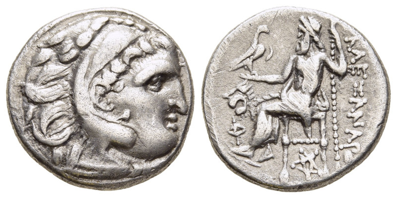 KINGS OF THRACE (Macedonian). Lysimachos (305-281 BC). Drachm. Kolophon. In the ...