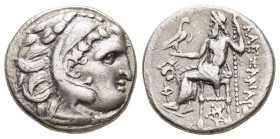 KINGS OF THRACE (Macedonian). Lysimachos (305-281 BC). Drachm. Kolophon. In the name of Alexander III of Macedon.

Obv: Head of Herakles right, wearin...