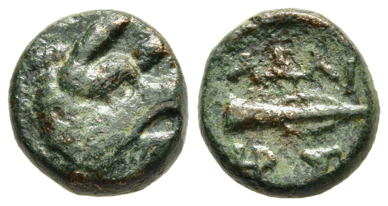 KINGS OF THRACE (Seleukid). Adaios (Strategos, circa 255-245 BC). AE. Kypsela.

...