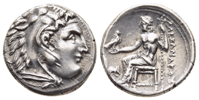 KINGS OF MACEDON. Alexander III 'the Great' (336-323 BC). Drachm. Lampsakos.

Ob...
