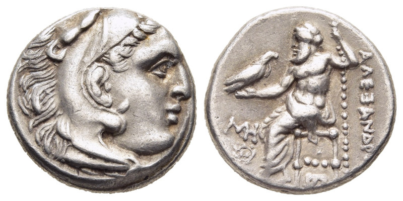 KINGS OF MACEDON. Alexander III 'the Great' (336-323 BC). Drachm. Abydos.

Obv: ...