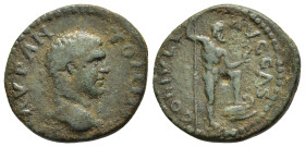MACEDON. Cassandrea. Caracalla (198-217). AE.

Obv: M AVR ANTONINVS.
Laureate head right.
Rev: IVL COL AVG CAS.
Poseidon standing right, foot set on p...