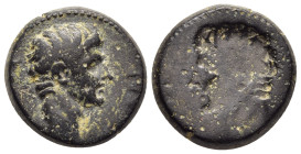 PHRYGIA. Apameia. Gaius (Caesar, 1 BC-4 AD). 

Obv: ΓΑΙΟΣ ΚΑΙΣΑΡ.
Bare head of Gaius right.
Rev: Obverse brockage.

Apparently RPC I 3130.

Condition:...