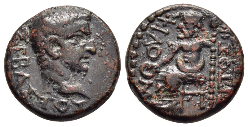 PHRYGIA. Philomelium. Tiberius (14-37). AE Hemiassarion. T. Philopatris, magistr...
