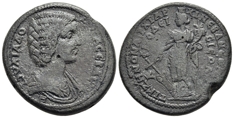 CARIA. Aphrodisias. Julia Domna (193-217). AE, Tiberius Claudius Zenon, archon.
...