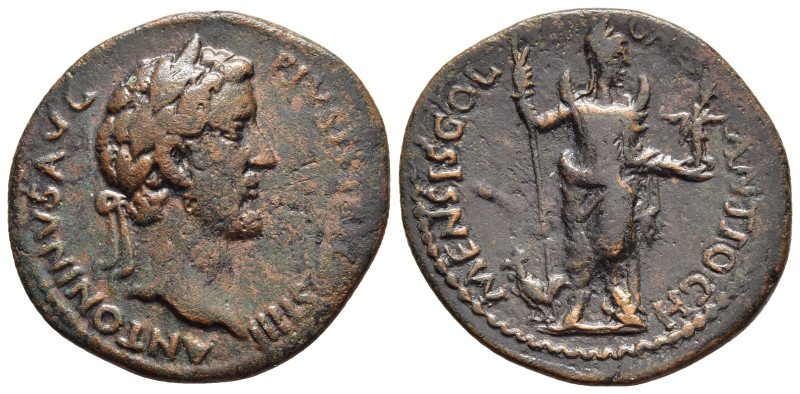 PISIDIA. Antiochia. Antoninus Pius (138-161). AE.

Obv: ANTONINVS AVG PIVS P P T...