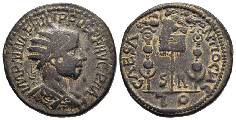 PISIDIA. Antioch. Philip II (247-249). AE.

Obv: IMP M IVL PHILIPPVS P F AVG P M...