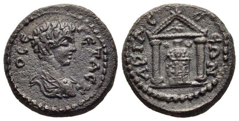 PISIDIA. Ariassus. Geta (Caesar, 198-209). AE.

Obv: ΠO CЄ ΓЄTAC K.
Bareheaded, ...