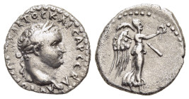 CAPPADOCIA. Caesarea. Titus (79-81). Hemidrachm.

Obv: AYTOKPATWP TITOC KAICAP CEBA.
Laureate head right.
Rev: Nike advancing right with palm and wrea...