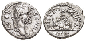 CAPPADOCIA. Caesarea. Septimius Severus (193-211). Drachm. Dated RY 2.

Obv: AY Λ CEΠ CEOYHPOC.
Laureate head right.
Rev: MHTPOΠ KAICAPI / ET B.
Mount...