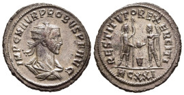 PROBUS (276-282). Antoninianus. Cyzicus.

Obv: IMP C M AVR PROBVS P F AVG.
Radiate, draped and cuirassed bust right.
Rev: RESTITVTOR EXERCITI / MCXXI....