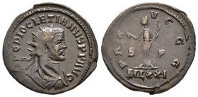 DIOCLETIAN (284-305). Antoninianus. Struck under Carausius. Londinium (London).

Obv: IMP C DIOCLETIANVS P F AVG.
Radiate, draped and cuirassed bust r...