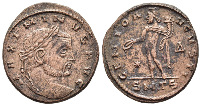 MAXIMINUS II DAIA (310-313). Follis. Thessalonica.

Obv: MAXIMINVS FIL AVGG.
Lau...