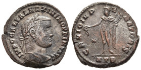 MAXIMINUS II DAIA (310-313). Follis. Heraclea.

Obv: IMP C GAL VAL MAXIMINO P F INV AVG.
Laureate head right.
Rev: GENIO IMPERATORIS / * // HT B.
Geni...