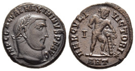 MAXIMINUS II DAIA (310-313). Follis. Antioch.

Obv: IMP C GAL VAL MAXIMINVS P F AVG.
Laureate head right.
Rev: HERCVLI VICTORI / I // ANT.
The Farnese...