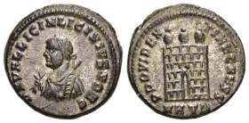 LICINIUS II (Caesar, 317-324). Follis. Heraclea.

Obv: D N VAL LICIN LICINIVS NOB C.
Laureate bust left wearing imperial mantle, holding mappa in left...