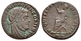 DIVUS MAXIMIANUS HERCULIUS (Died 310). Struck under Constantine I. Follis. Rome.

Obv: DIVO MAXIMIANO SEN FORT IMP.
Laureate and veiled bust right.
Re...