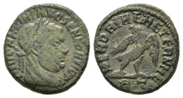 DIVUS MAXIMIANUS HERCULIUS (Died 310). Struck under Constantine I. Follis. Rome.

Obv: DIVO MAXIMIANO SEN FORT IMP.
Laureate and veiled bust right.
Re...