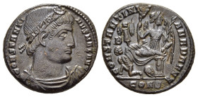 CONSTANTINE I 'THE GREAT' (307/10-337). Follis. Constantinople.

Obv: CONSTANTINVS MAX AVG.
Diademed, draped and cuirassed bust right.
Rev: CONSTANTIN...