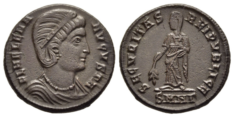 HELENA (Augusta, 324-328/30). Follis. Nicomedia.

Obv: FL HELENA AVGVSTA.
Diadem...