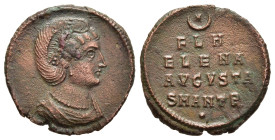 HELENA (Augusta, 324-328/30). Follis. Antioch.

Obv: Diademed and draped bust right.
Rev: FL H / ELENA / AVGVSTA / SMANTB.
Legend in four lines; above...