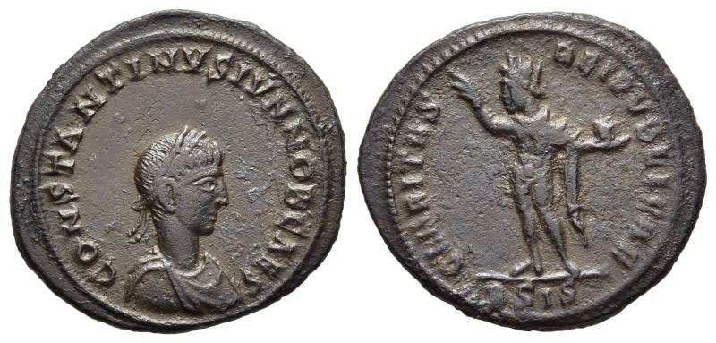 CONSTANTINE II (Caesar, 316-337). Follis. Siscia.

Obv: CONSTANTINVS IVN NOB CAE...