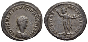 CONSTANTINE II (Caesar, 316-337). Follis. Siscia.

Obv: CONSTANTINVS IVN NOB CAES.
Laureate, draped and cuirassed bust right.
Rev: CLARITAS REI PVBLIC...