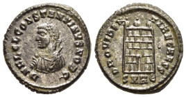 CONSTANTINE II (Caesar, 316-337). Follis. Heraclea.

Obv: D N FL CL CONSTANTINVS NOB C.
Laureate, draped and cuirassed bust left, holding sceptre and ...