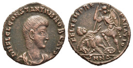 CONSTANTIUS GALLUS (Caesar, 351-354). Half Centenionalis. Nicomedia.

Obv: D N FL CL CONSTANTIVS NOB CAES.
Bareheaded, draped and cuirassed bust right...