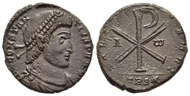CONSTANTIUS II (337-361). AE Centenionalis. Revolt of Poemenius issue(?). Trever...