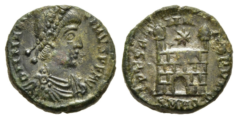 MAGNUS MAXIMUS (383-388). AE. Aquileia.

Obv: D N MAG MAXIMVS P F AVG.
Diademed,...