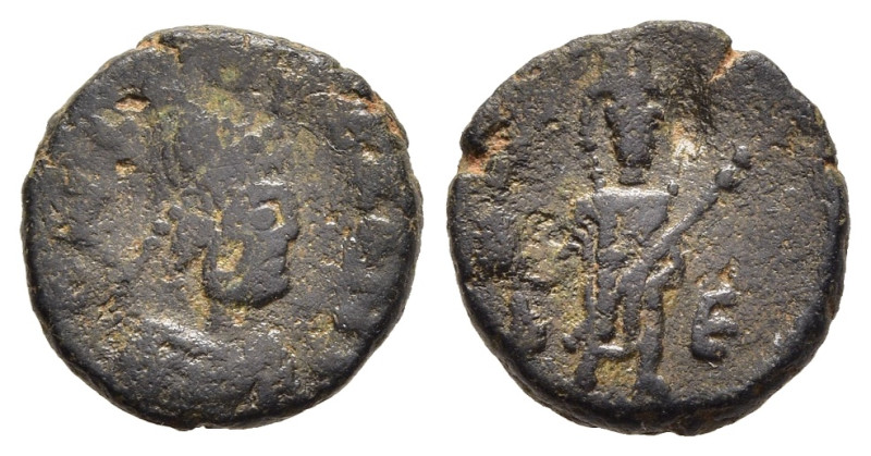 LEO I, with VERINA (457-474). AE.

Obv: D N LEO PERPET AVG.
Diademed, draped and...