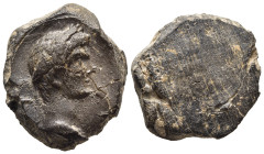 ROMAN EMPIRE. Claudius (41-54 AD). Teracotta Seal.

Obv: Laureate head of Claudius right.
Rev. Blank.

Condition: Extremely fine.

Weight: 4,52 g.
Dia...