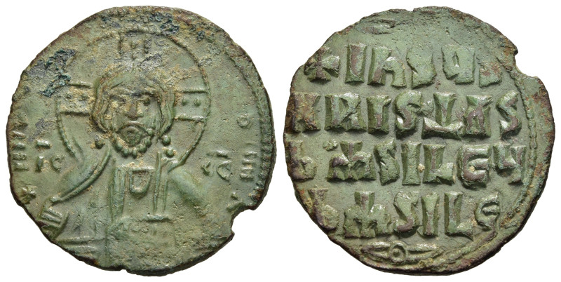 ANONYMOUS FOLLES. Class A2. Attributed to Basil II & Constantine VIII (976-1025)...