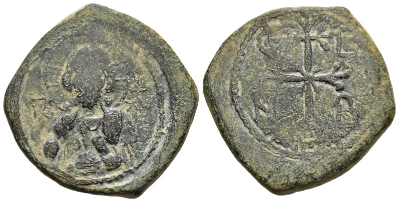 NICEPHORUS BASILACIUS (Usurper, 1078). Follis. Thessalonica.

Obv: IC - XC.
Faci...