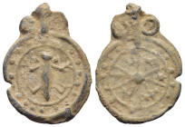 BYZANTINE EMPIRE. Lead Tessera.

Obv: Frog (?) within decorated border.
Rev: Greek cross within decorated border.

Condition: Very fine.

Weight: 3,55...