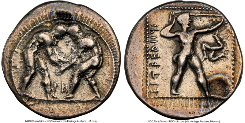 PAMPHYLIA. Aspendus. Ca. 380-225 BC. AR stater (23mm, 10.49 gm, 11h). NGC VF 4/5...