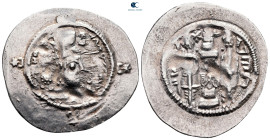 Sasanian Kingdom. WYHC (Ctesiphon) mint. Hormizd IV  AD 579-590. Dated 8 (AD 586). AR Drachm