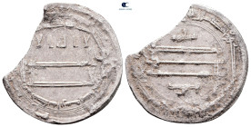 Abbasid . Madinat Abarshahr. al-Rashid AH 170-193. Dated 191h, Citing Nishapur, and governor Nasr b. Sa'd, Very rare. AR Dirham