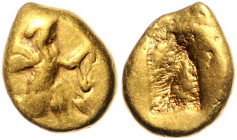 Persien. 
Achämeniden. 
Au-Dareike 546-450 v.Chr. (Zeit des Xerxes I. und Artaxerxes I. 486-450 v.Chr.) Großkönig im Knielauf nach rechts mit Bogen ...