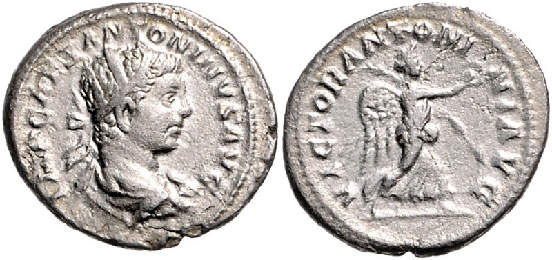 Kaiserzeit. 
Elagabalus 218-222. Antonian IMP CAES ANTONINVS AVG Büste mit Stra...