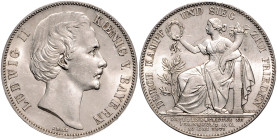 Bayern. 
Ludwig II. 1864-1886. Vereinstaler (Siegestaler) 1871. Kahnt&nbsp;132, Davenport&nbsp;615, AKS&nbsp;188, Thun&nbsp;107. . 

vz-st