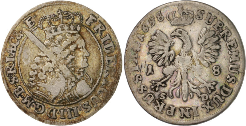 Brandenburg/-Preußen. 
Friedrich III. 1688-1701. 18 Gröscher 1698 S-D. Neumann&...
