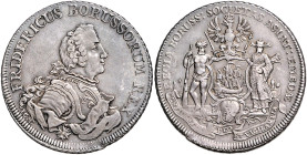 Brandenburg/-Preußen. 
Friedrich II. 1740-1786. Piaster o.J. ICM Aurich geprägt zwischen Dezember 1751 und Februar 1752. Olding&nbsp;368, Davenport&n...