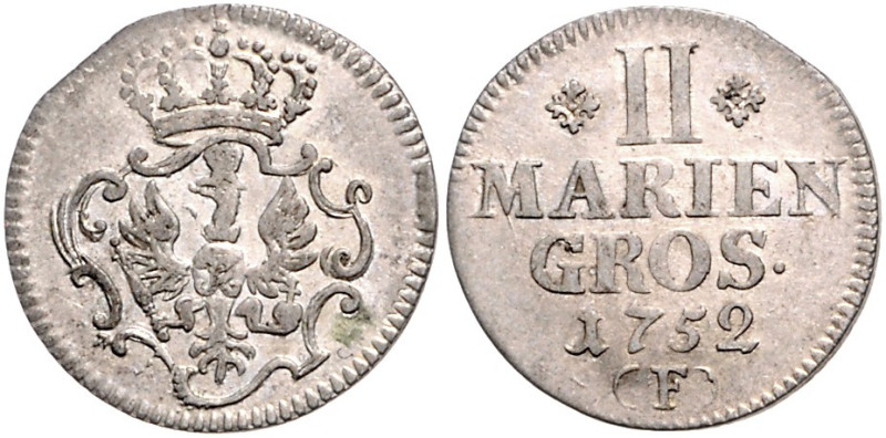 Brandenburg/-Preußen. 
Friedrich II. 1740-1786. 2 Mariengroschen 1752 F. Olding...