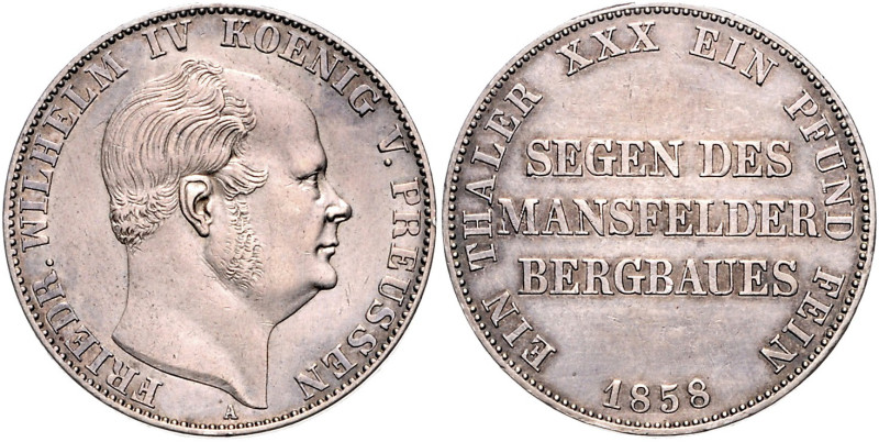 Brandenburg/-Preußen. 
Friedrich Wilhelm IV. 1840-1861. Ausbeutevereinstaler 18...