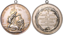 Silbermedaille o.J. (unsign.)) ER WIRD MIT DEM GEISTE TAUFEN. Sommer&nbsp;vgl.&nbsp;B13, GPH&nbsp;vgl.&nbsp;4411. mit Öse 38,7&nbsp;mm, 17,26&nbsp;g. ...