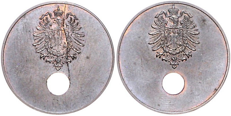 Kleinmünzen. 
20 Pfennig Probe o.J. beidseitig Adler des 20 Pfennig-Stücks auf ...